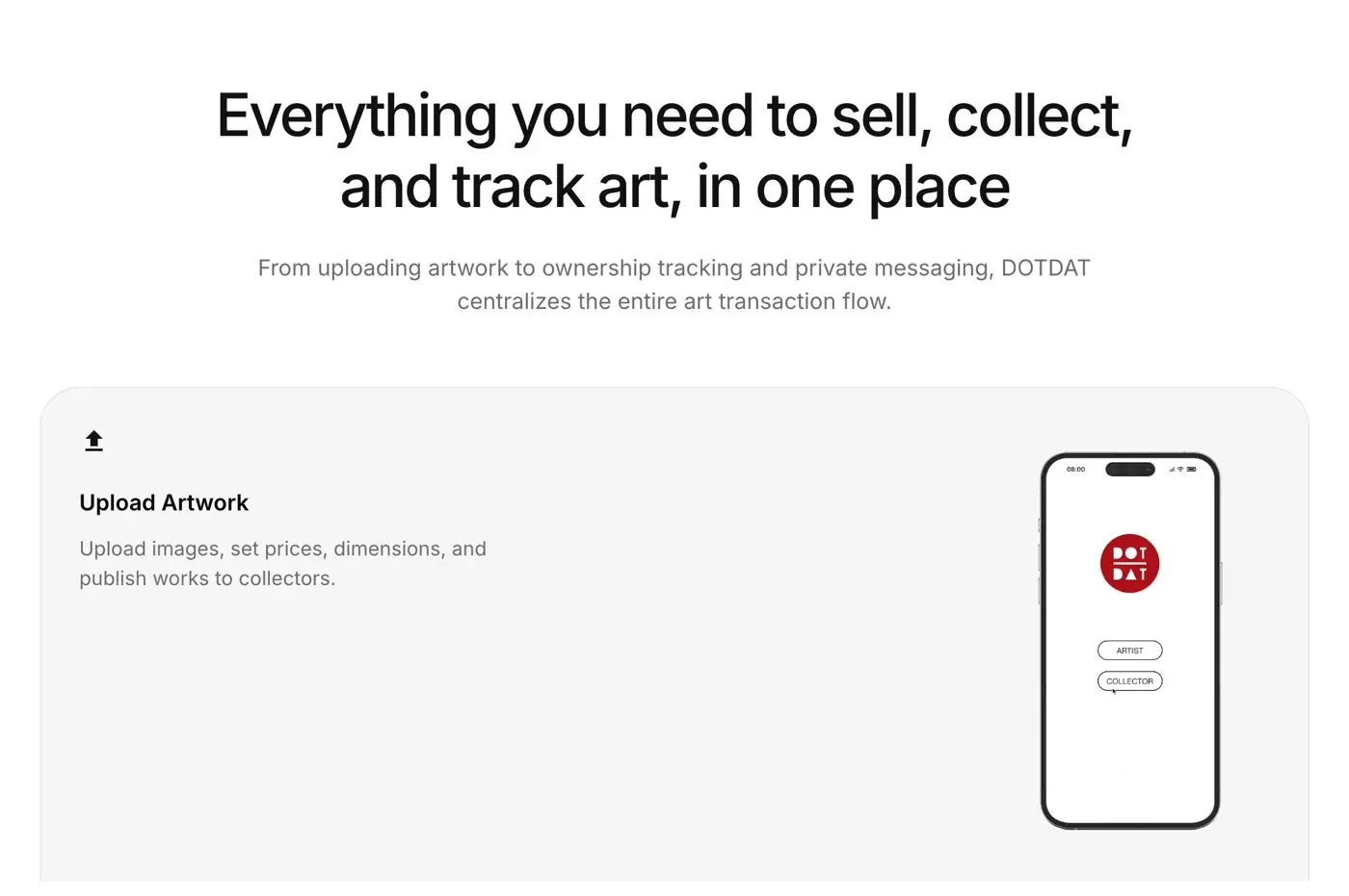 Selling, collecting and tracking in one place
