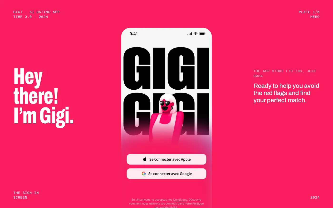 The sign-in screen, with the App Store line