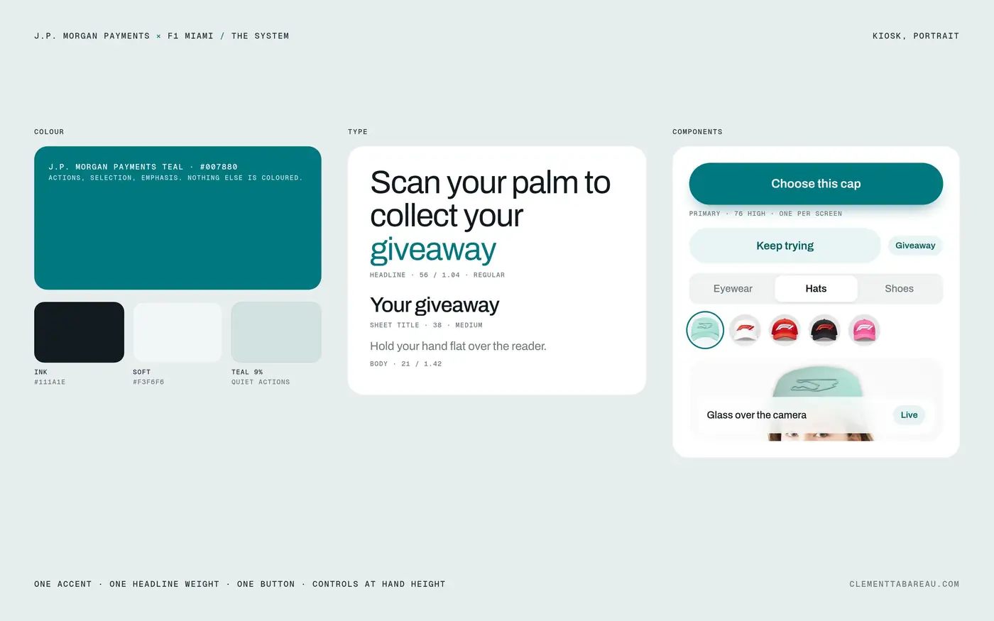 Colour, type and components